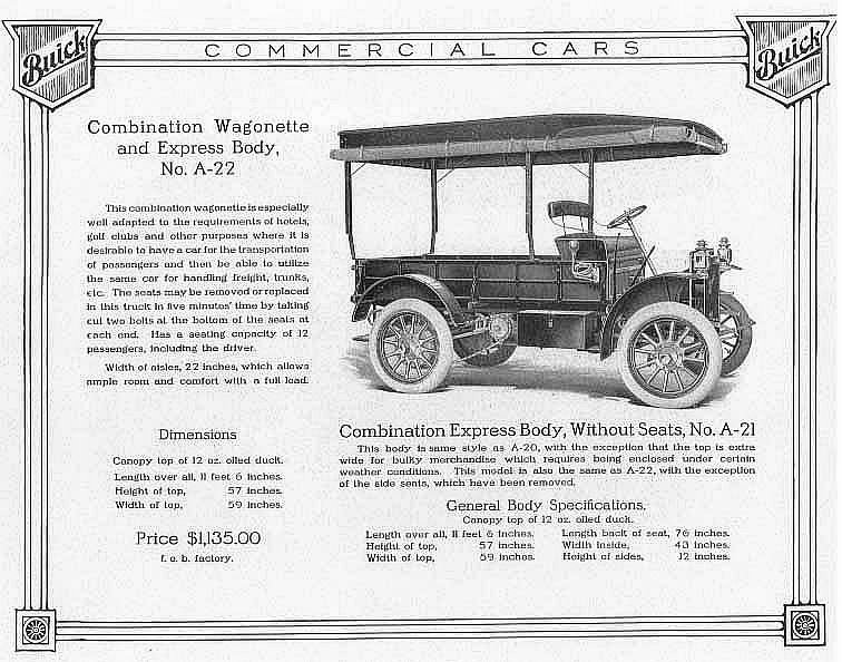 1911 Buick Commercial Cars Page 8